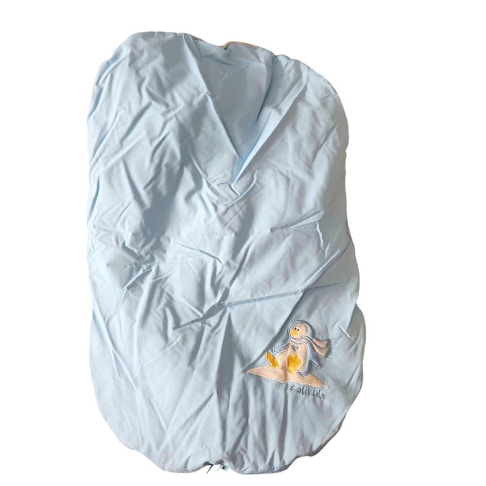 Calikids fleece line Baby Blue Carseat Cover
